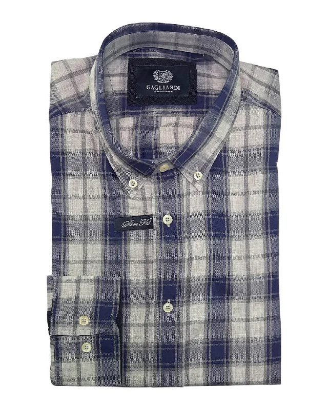 Instant Savings Buttondown Navy Shirt