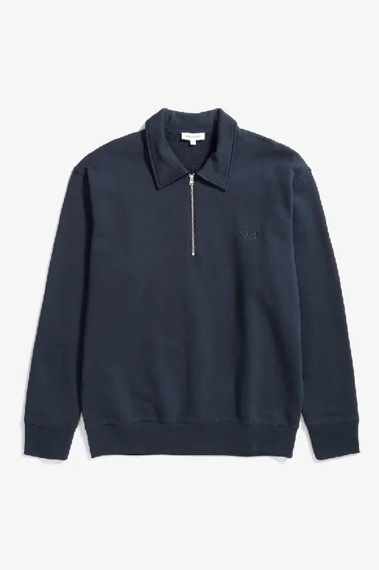 Weekend Bargains to Love Norse Projects Ketel Relaxed Half Zip - Dark Navy