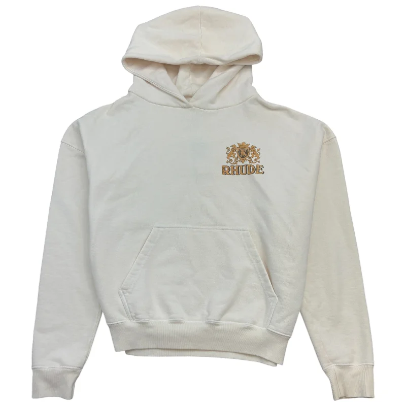 Midnight Sale Men's Rhude Cresta Cigar Hoodie Cream Size L