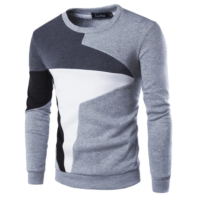 Super Bargain Autumn Fashion Casual Sweatshirt O-Neck Patchwork Slim Fit Knitting Mens Hoodies And Pullovers Men Pullover 9238 Super Bargain Autumn Fashion Casual Sweatshirt O-Neck Patchwork Slim Fit Knitting Mens Hoodies And Pullovers Men Pullover 9238