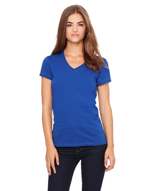 Sale Event Bella+Canvas Ladies Short Sleeve V-Neck T-Shirt | True Royal