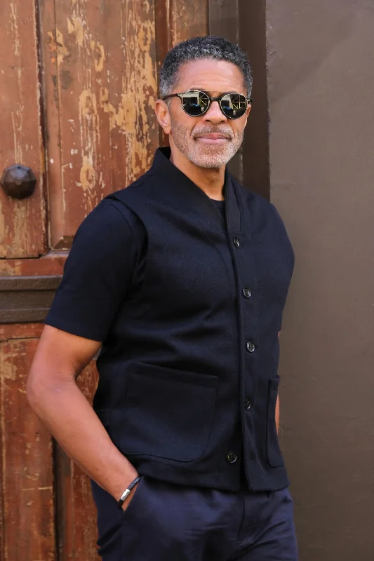 Top Pick Liddy Waistcoat - Navy Midnight