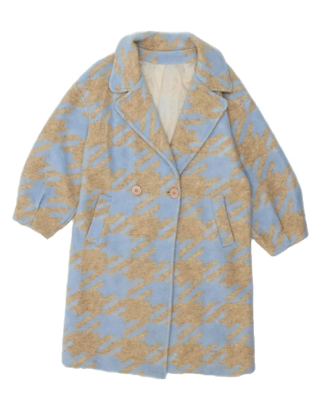 Weekend Discounts to Savor VINTAGE Womens Abstract Pattern Overcoat UK 14 Medium Grey Polyester Weekend Discounts to Savor VINTAGE Womens Abstract Pattern Overcoat UK 14 Medium Grey Polyester