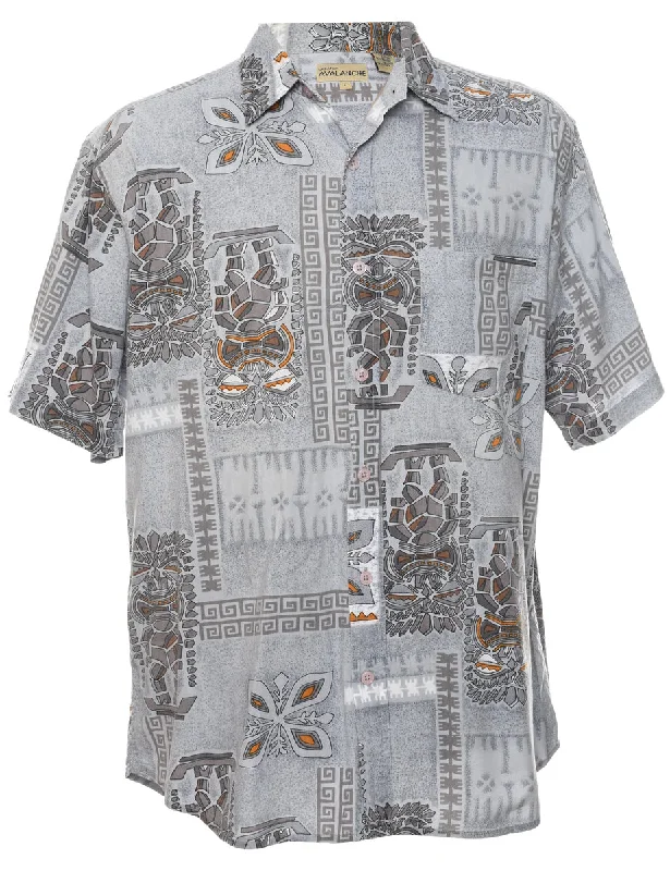 Weekend Discounts to Savor Short Sleeve Hawaiian Shirt - L