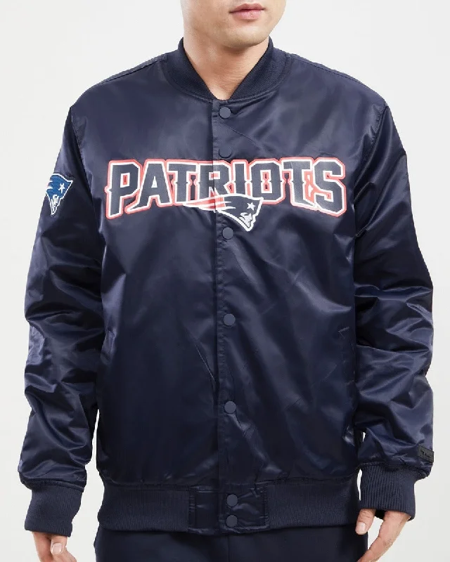 The Best Prices NFL NEW ENGLAND PATRIOTS BIG LOGO MEN'S SATIN JACKET (MIDNIGHT NAVY) The Best Prices NFL NEW ENGLAND PATRIOTS BIG LOGO MEN'S SATIN JACKET (MIDNIGHT NAVY)