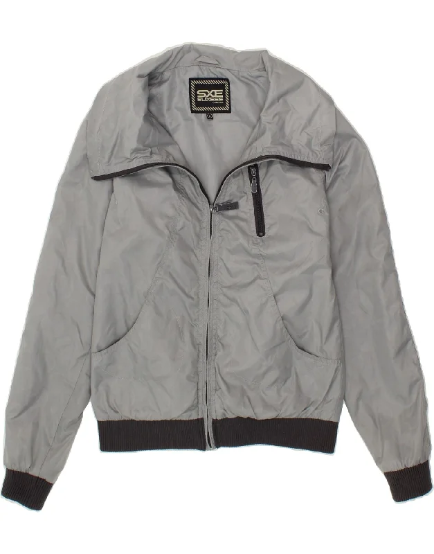Extra Savings KENVELO Womens Bomber Jacket UK 16 Large Grey Nylon