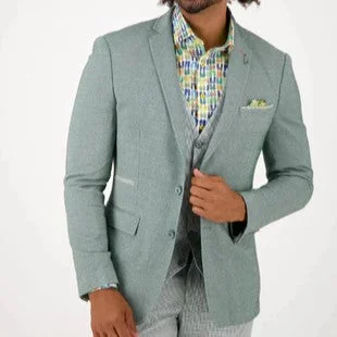 Super Sale Blazer - Green Pique