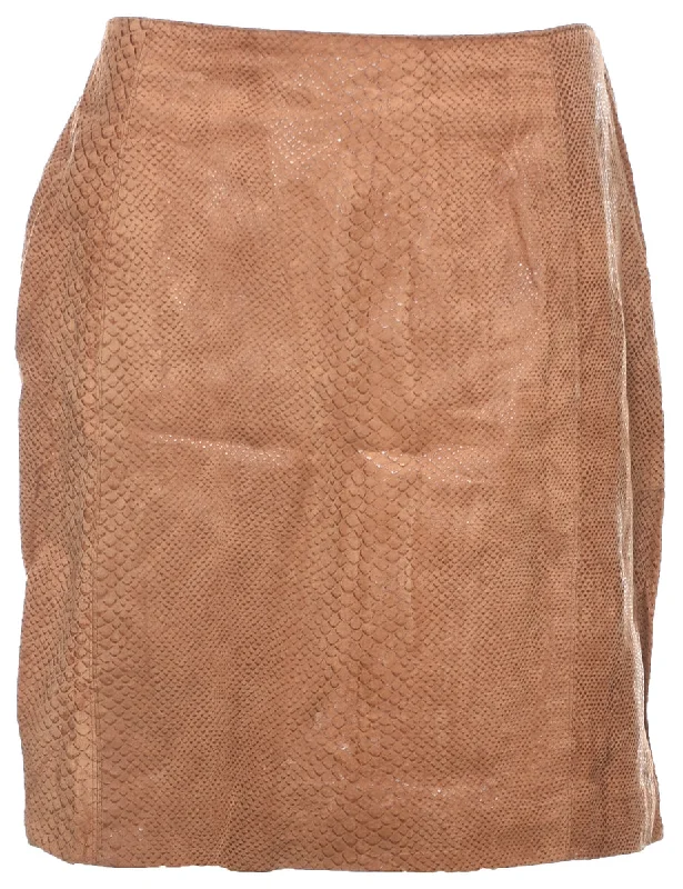 Mega Discount Snakeskin Pattern Pencil Skirt - M