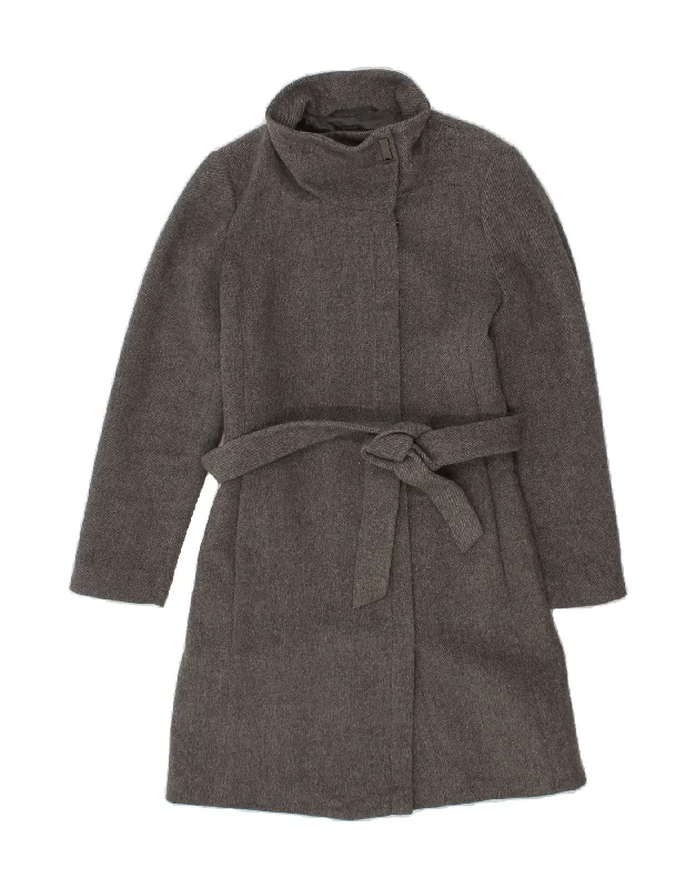 Weekend Discounts to Celebrate ESPRIT Womens Overcoat UK 14 Medium Grey Cotton