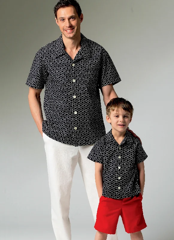 New Arrival McCalls Men/Child Shirt, Shorts & Pants M6972