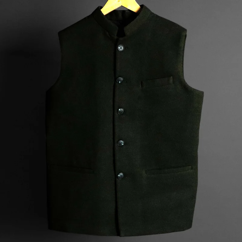 Weekend Specials to Delight RDKLU Woolen Tweed MEN'S Waist-coat #9