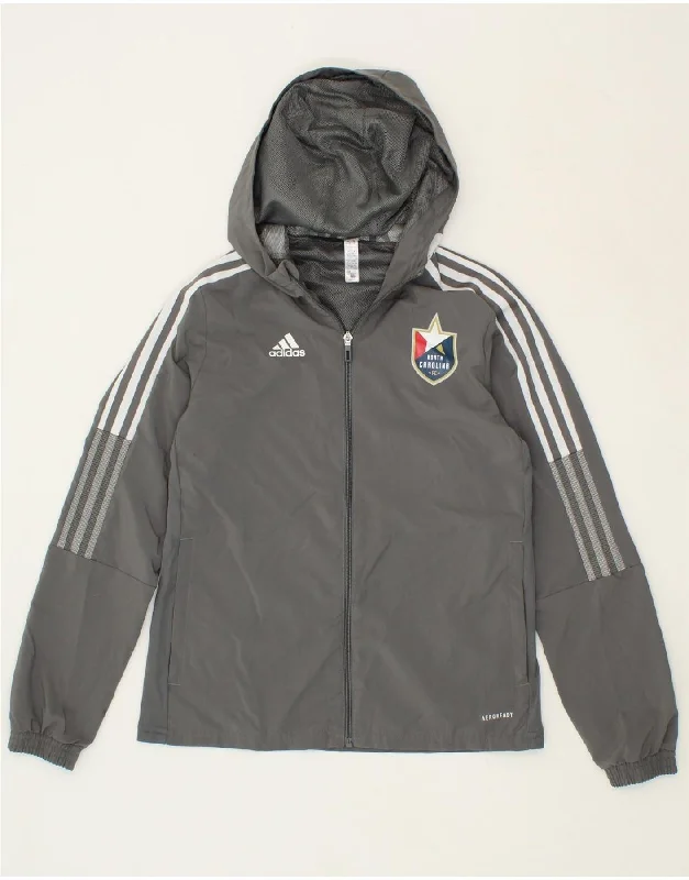 Weekend Bargains to Indulge In ADIDAS Womens Hooded Rain Jacket UK 4/6 XS Grey Polyester Weekend Bargains to Indulge In ADIDAS Womens Hooded Rain Jacket UK 4/6 XS Grey Polyester
