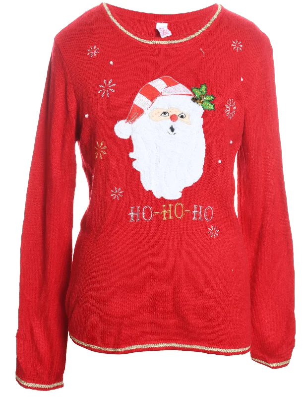 Buy Today Santa Claus Christmas Jumper - L