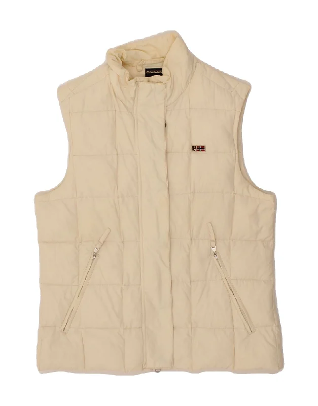 Weekend Discounts You Deserve NAPAPIJRI Womens Padded Gilet UK 14 Medium Off White Polyamide Weekend Discounts You Deserve NAPAPIJRI Womens Padded Gilet UK 14 Medium Off White Polyamide