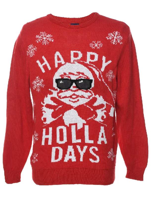 Savings Event Santa Claus Christmas Jumper - M