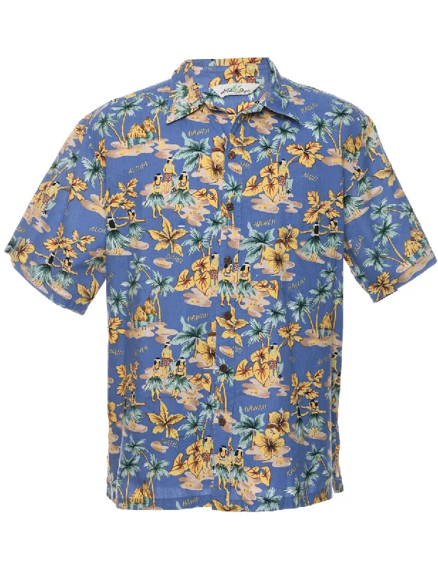 Weekend Deals That Sparkle Short Sleeve Hawaiian Shirt - L