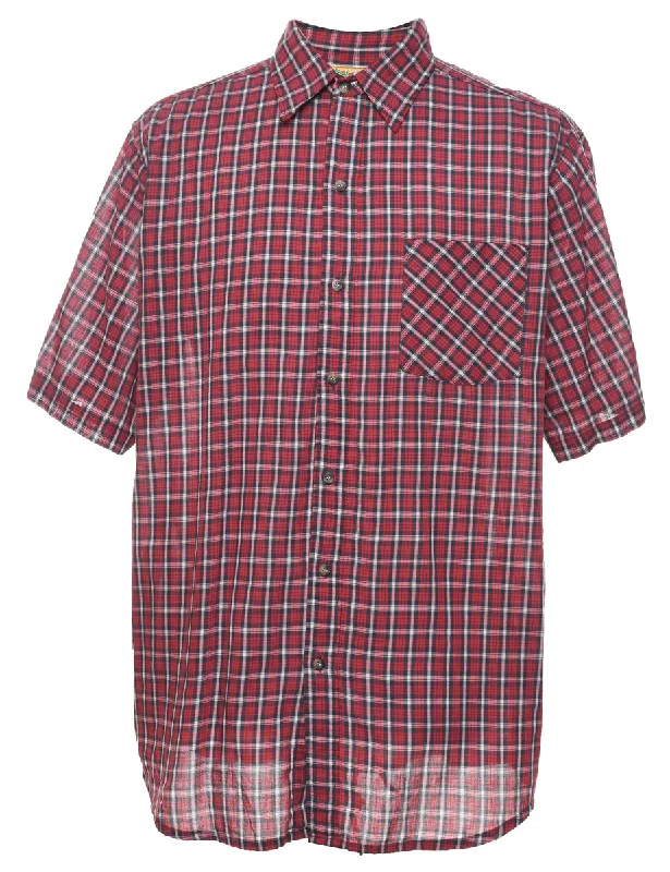 Weekend Savings Sensation Short Sleeve Checked Shirt - L