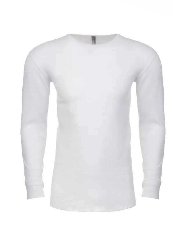 Weekend Discounts to Love Next Level Mens Blended Thermal Tee | White