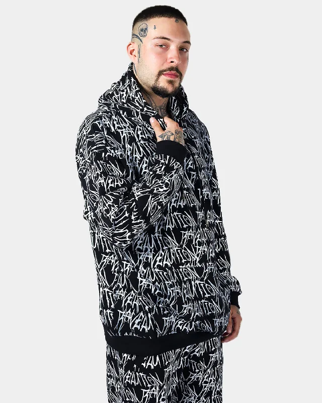 Huge Savings RAVELUTION OVERSIZE HOODIE BLACK