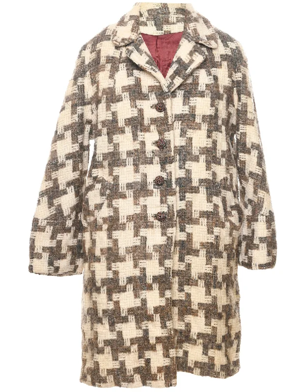 Bargain Alert Single Breasted Wool Coat - L