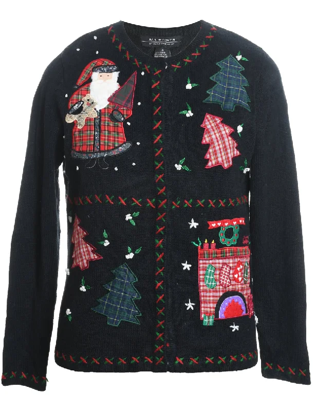 Weekend Specials to Love Santa Claus Christmas Cardigan - S