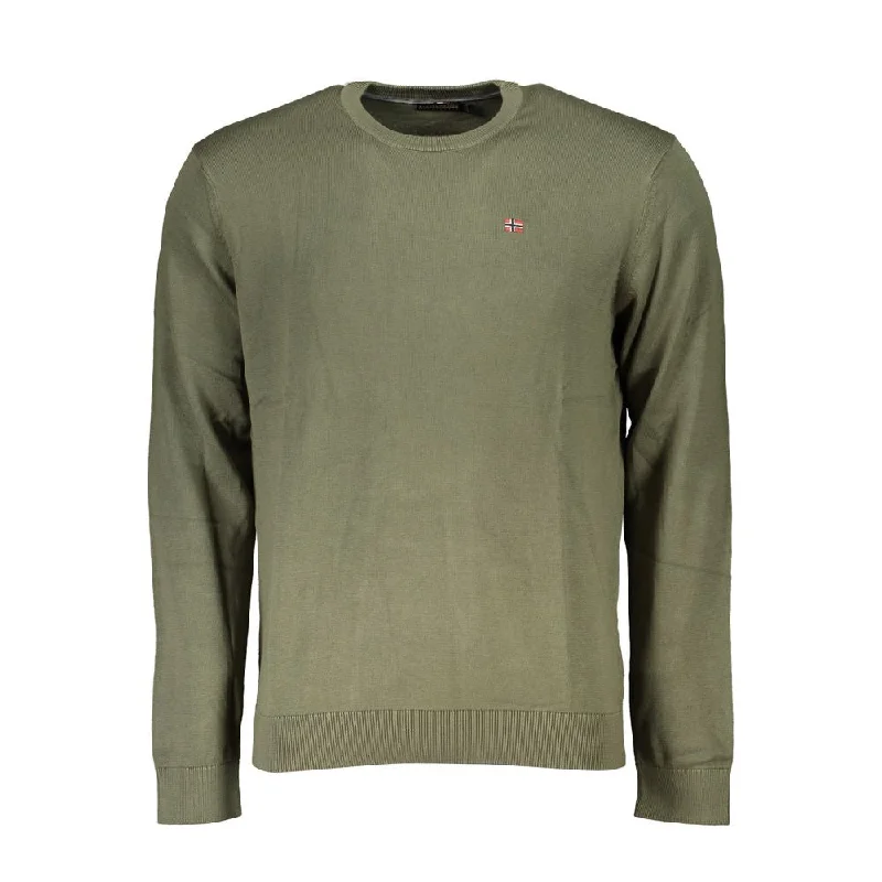Instant Savings Napapijri Classic  Crew Neck Cotton Men's Sweater