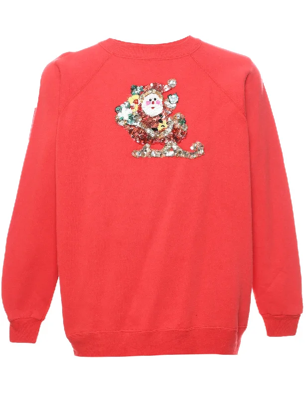 Weekend Offers That Shine Santa Claus Christmas Sweatshirt - XL