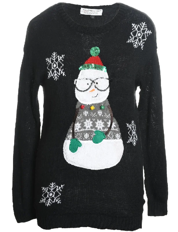 Savings Event Snowman Christmas Jumper - L