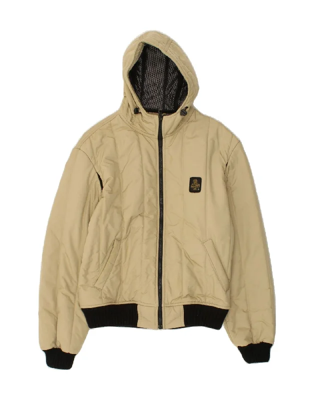 Huge Savings REFRIGIWEAR Womens Hooded Rain Jacket UK 18 XL Beige Nylon
