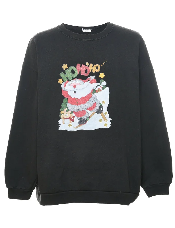 Weekend Discounts Worth Grabbing Santa Claus Christmas Sweatshirt - XL