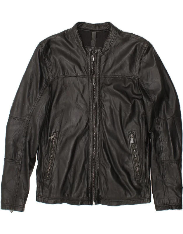 Weekend Deals That Dazzle CONBIPEL Womens Leather Jacket IT 50 XL Black Leather