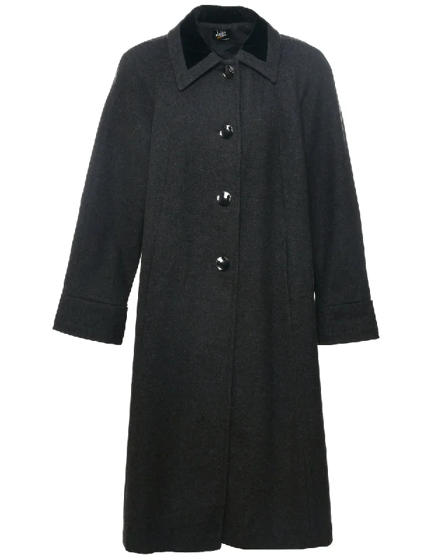 Cash Savings Single Breasted Wool Coat - L