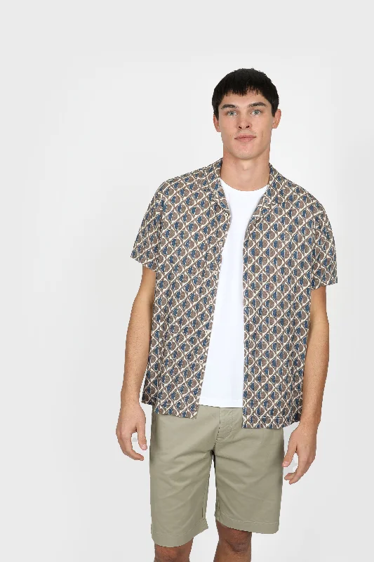 Price Drop Relaxed Fit Amalfi  Cuban Collar Shirt