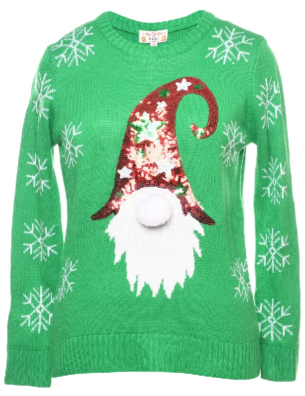 Act Fast Santa Claus Christmas Jumper - S