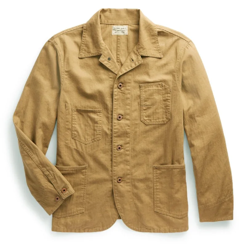 Weekend Specials to Indulge In RRL by Ralph Lauren Linen-Cotton Herringbone Chore Jacket Khaki Weekend Specials to Indulge In RRL by Ralph Lauren Linen-Cotton Herringbone Chore Jacket Khaki