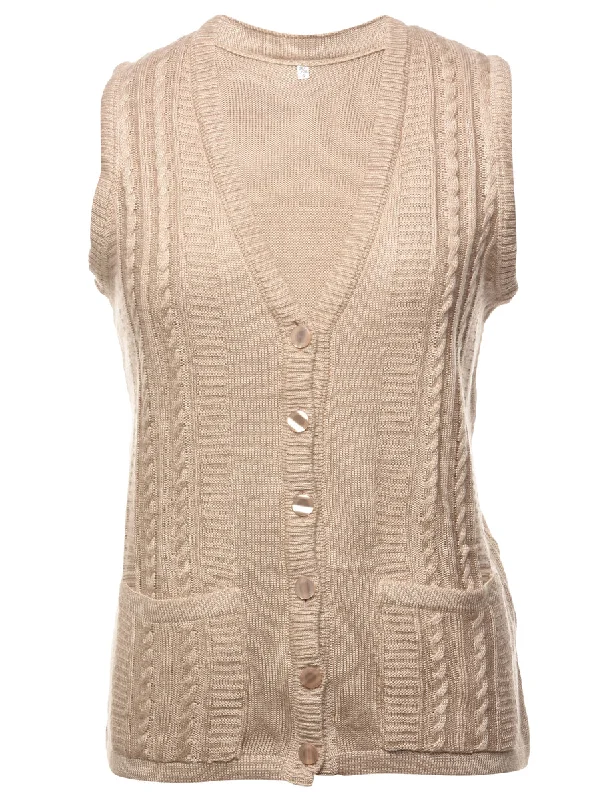 Year-End Deals Sleeveless Sweater Vest - L