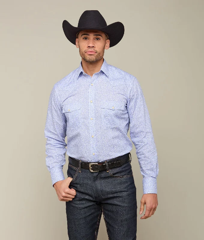Special Discount El Paso Prints :: Blue Paisley Print