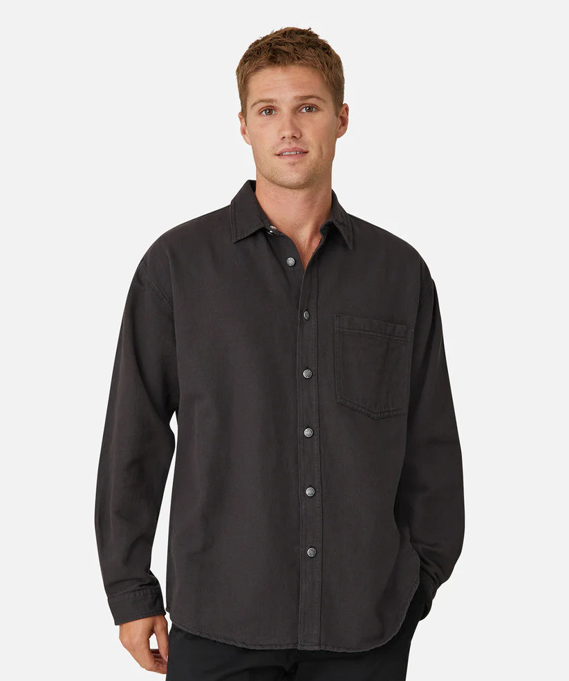 Super Bargain The Portland Shirt Jacket - Coal