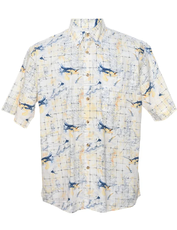 Weekend Discounts to Delight Short Sleeve Hawaiian Shirt - M