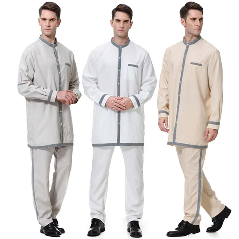 Massive Savings Middle East Arabic Men 2 Pieces Set Tops And Pants