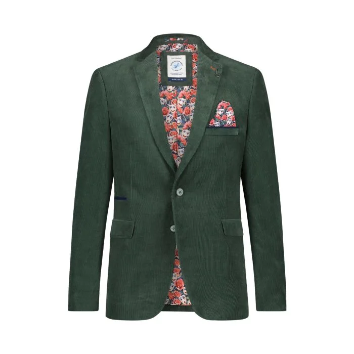 Mega Sale Blazer - Ribbed - Corduroy - Green