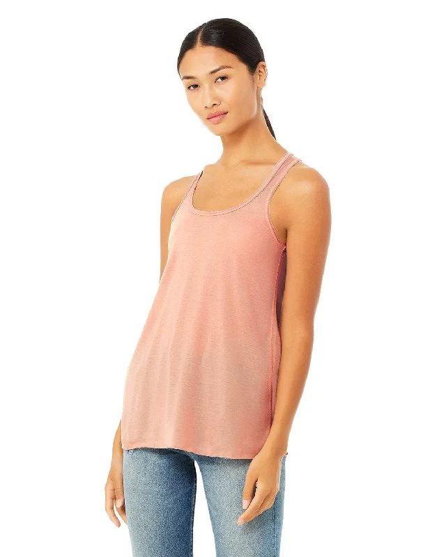 Shop and Save Bella+Canvas Ladies Flowy Racerback Tank | Peach