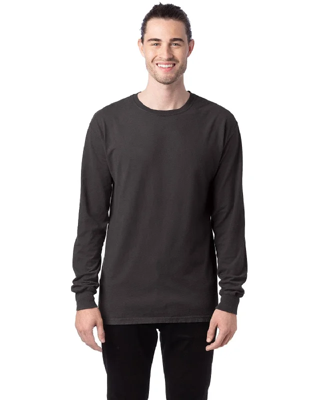 Crazy Savings ComfortWash by Hanes Unisex 100% Ringspun Cotton Long Sleeve T-Shirt | New Railroad