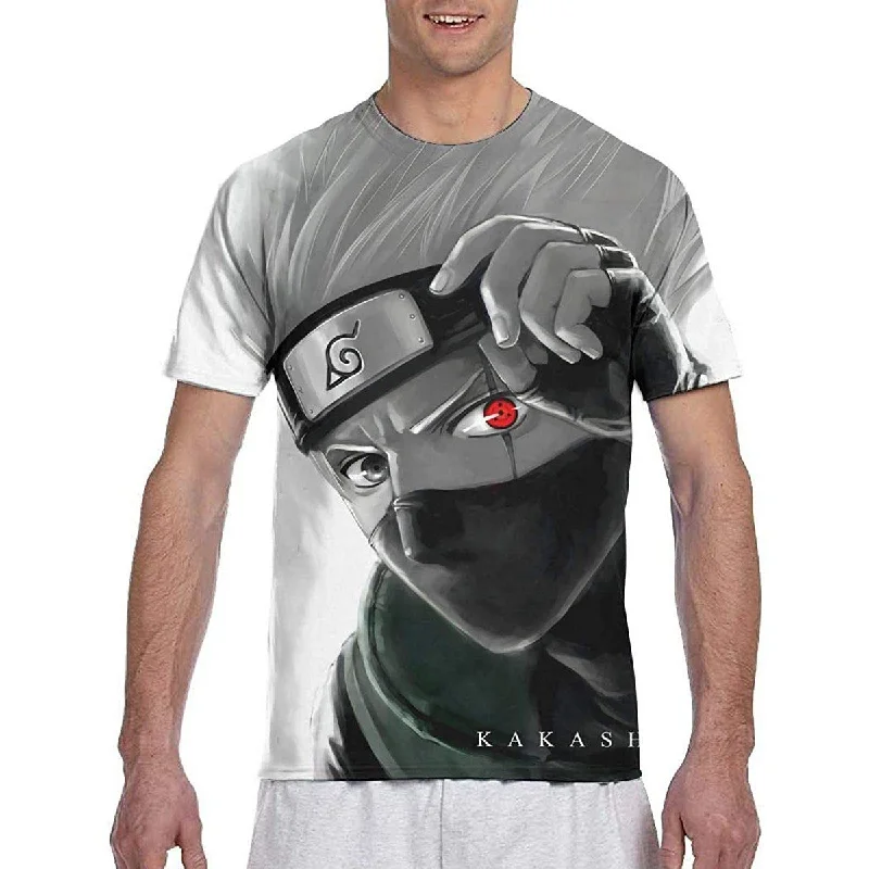 Time-Sensitive Naruto Shirt Mens Womens Boys Girls 3D Print Short Sleeve T-Shirt