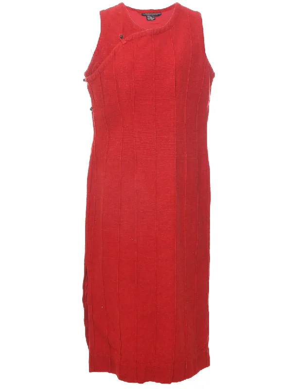 Unmissable Sale Sleeveless Red Dress - M