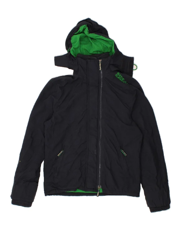Weekend Offers That Shine SUPERDRY Womens Windcheater Hooded Windbreaker Jacket UK 14 Medium Blue Weekend Offers That Shine SUPERDRY Womens Windcheater Hooded Windbreaker Jacket UK 14 Medium Blue
