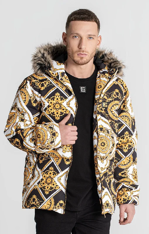 Reduced Rates Gold Splendour Puffer Jacket