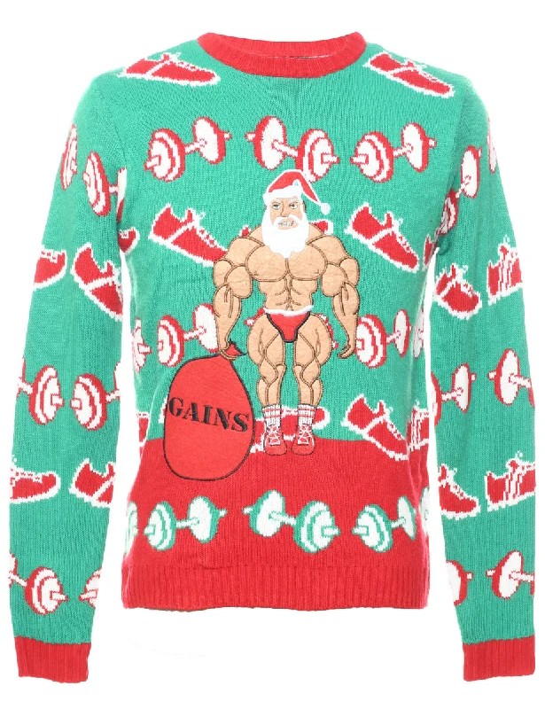 Massive Deal Santa Claus Christmas Jumper - S