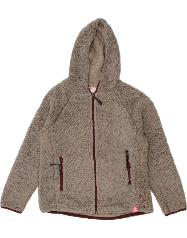 Weekend Bargains Just for You WEIRD FISH Womens Hooded Fleece Jacket UK 16 Large Grey Polyester Weekend Bargains Just for You WEIRD FISH Womens Hooded Fleece Jacket UK 16 Large Grey Polyester