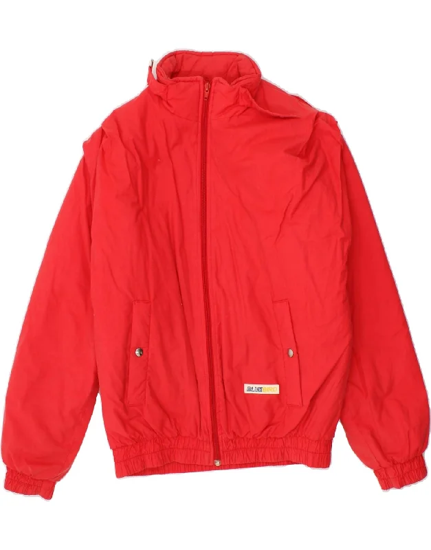Weekend Deals That Wow VINTAGE Womens Windbreaker Jacket EU 44 XL Red Cotton